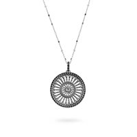 Collana Ellius Donna Rosoni in Argento R465/45/RV/PN - R465/45/RV/PN
